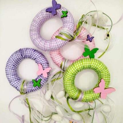 xeiropoiiti mpomponiera vaptisis stefanaki me petaloudes gia koritsi