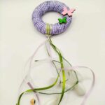 Χειροποίητη μπομπονιέρα βάπτισης στεφανάκι με πεταλούδες για κορίτσι - Image 2