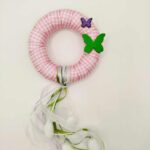 Χειροποίητη μπομπονιέρα βάπτισης στεφανάκι με πεταλούδες για κορίτσι - Image 5