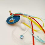 Χειροποίητη μπομπονιέρα βάπτισης ξύλινη σβούρα καραβάκι - Image 2