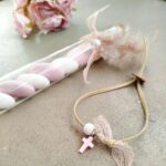 Χειροποίητη ρομαντική μπομπονιέρα βάπτισης δοκιμαστικός σωλήνας - Image 4