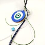 Χειροποίητη μπομπονιέρα βάπτισης ξύλινο μάτι - Image 4