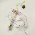 Χειροποίητη μπομπονιέρα βάπτισης δοκιμαστικός σωλήνας με νιφάδες σαπουνιού - Image 2