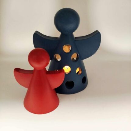 set porselaninon diakosmitikon xristougenniatikon aggelon