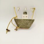 Χειροποίητο χριστουγεννιάτικο κεραμικό καραβάκι 26 πράσινο