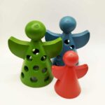 Σετ πορσελάνινων διακοσμητικών χριστουγεννιάτικων αγγέλων - Image 2