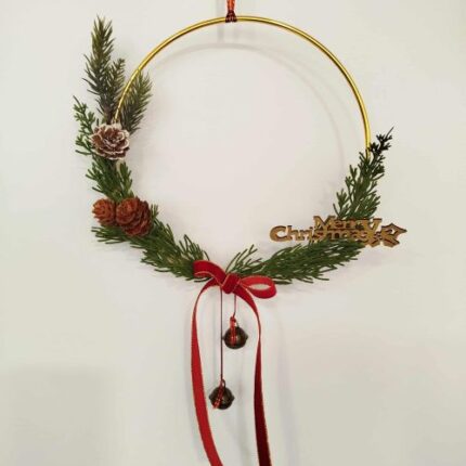 xeiropoiitos xrisos xristougenniatikos krikos me kladia kai koukounaria