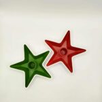 Χριστουγεννιάτικο πορσελάνινο κηροπήγιο αστέρι - Image 2