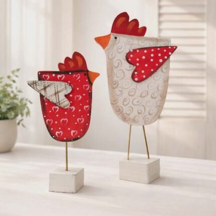 Διακοσμητική πασχαλινή κότα με βάση